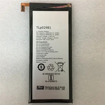 Originalus TLp029B1 2960mAh Už Alcatel OT-5095/5095B/5095I, OT-5095K/L/Y, Touch Pop-4S Li-ion įmontuota Mobiliojo Telefono Baterija