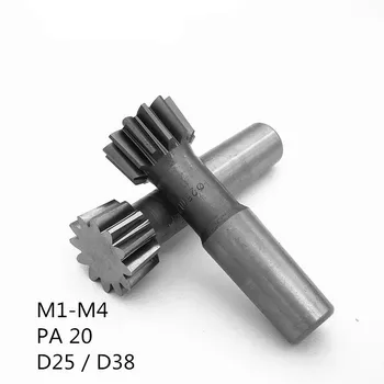 Siaurėjantys karka pavarų cutter D25 / D38 M1 - M4 slėgio kampas 20 laipsnių involute cutter tiesiai dantų pjovimo įrankis