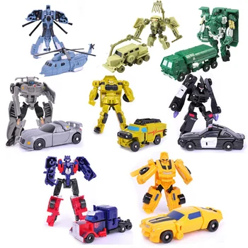 2018 Transformacijos Mini Automobilių Vaikas Klasikinis Robotas Automobilis Žaislų Veiksmo Ir Žaislas Duomenys Plastinės Deformacijos Berniukai Dovanos Vaikams
