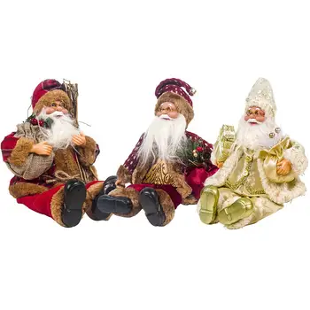 Kalėdų Senelis Sėdi Lėlės, Naujieji Metai, Kalėdiniai Namų Dekoravimo Audinys Kalėdų Lėlės Kalėdinė Dekoracija Vaikų Žaislas