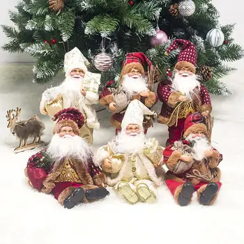 Kalėdų Senelis Sėdi Lėlės, Naujieji Metai, Kalėdiniai Namų Dekoravimo Audinys Kalėdų Lėlės Kalėdinė Dekoracija Vaikų Žaislas