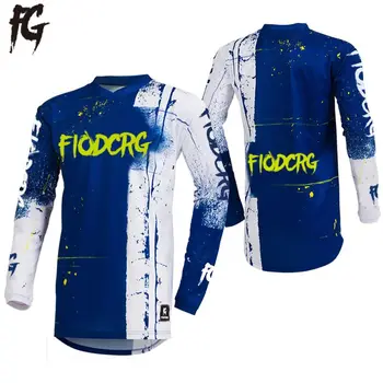 FIODCRG 2020 Brand T-Marškinėliai ilgomis Rankovėmis Dviračių Drabužiai Dviračių Džersis į Pakalnę Jersey Drabužių Quick Dry Žvejybos Drabužių