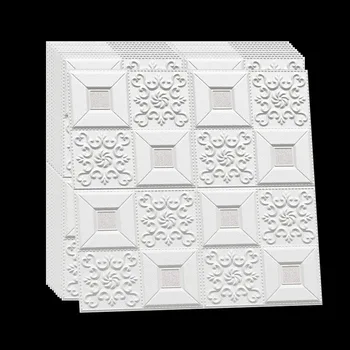 3D Plytų Sienų Lipdukai Vandeniui Apdaila garso izoliacija Putų Iškilumo Pagaminti Miegamojo Kambarį namuose PE Akmens Plokštės