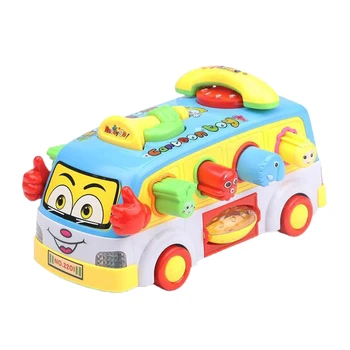 Kūdikių Žaislas Įdomus Autobusų Guzas Ir Eiti Automobilio Žaisti muzikos, šviesos, ankstyvąjį Ugdymą 2 - 3 Metų amžiaus Mergaitės Berniukai maži vaikai