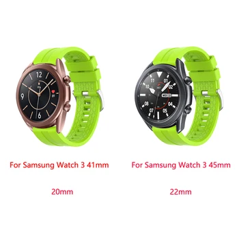 YAYUU Sporto Minkšto Silikono Watchband Samsung Galaxy Žiūrėti 3 45mm 41mm Dirželis Apyrankės Už 