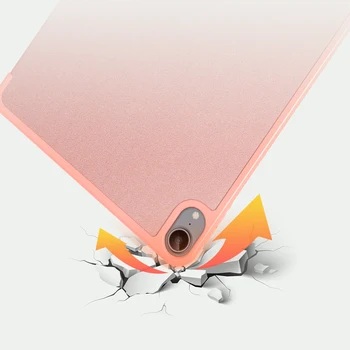 Smart Cover for Apple iPad Oro 10.9 2020 m. su Pieštuko Laikiklis Lankstus, Minkštas TPU Galinį Dangtelį Fundas Apversti Tablet Atveju+ Minkštas Filmas
