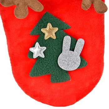 Kalėdų Šunų Drabužius Raudona Flanelė Hoodies Mielas Briedžių Medžio Modelio Žiemą Šiltas Kostiumas Maži Dideli Šunys Pet Drabužiai
