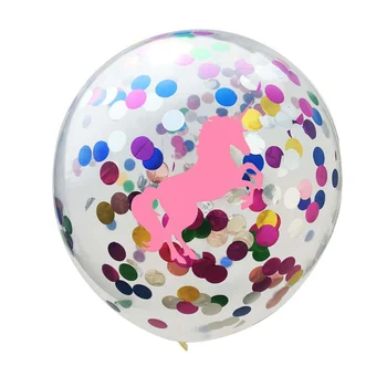 5vnt 12inch skaidrus vienaragis balionų, konfeti blizgančiais latekso ballon vestuvių dekoravimas laimingas gimtadienio prekes vaikams