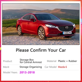 Automobilių Porankiu Saugojimo Tyding Sukrovimas Centrinis Laikiklis Dėžutė Mazda 6 2013 2016 2017 2018 GJ GL Atenza Automobilių Prekės Organizatorius