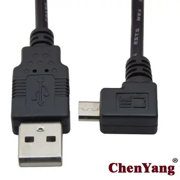Chenyang Micro USB Vyras Paliko Kampu 90 Laipsnių į USB Įkrovimo Kabelis fo i9100 9220 9250