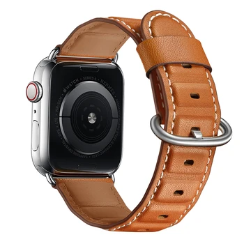 Natūralios Odos dirželis apple watch band 42mm 38mm apyrankė aukštos kokybės watchband už iwatch 6/5/4/3/2/1 44mm 40mm riešo diržas