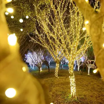 Led Pasakų Šviesos 50M/500 100M/1000 LED Girliandomis, Kalėdų Medžio Šviesa Patalpose ir Lauke, Naudojant Šmėžavimas Pasakų apdaila Žibintai