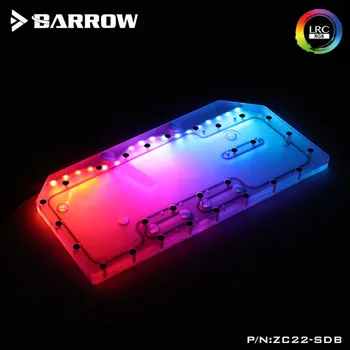 Barrow vandenų plokštė ZG 22 atveju，vadovas vandenų plokštė AuroraCase Tiek CPU ir GPU Blokuoti RGB 5V 3PIN Vandenų Lentos