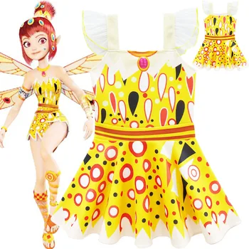Naujas Anime mia cosplay kostiumai, Nauja Suknelė Mergaitėms mia Kostiumai Šalis Suknelė Vaikų Veiklos Drabužius Vaikams Mergaitėms