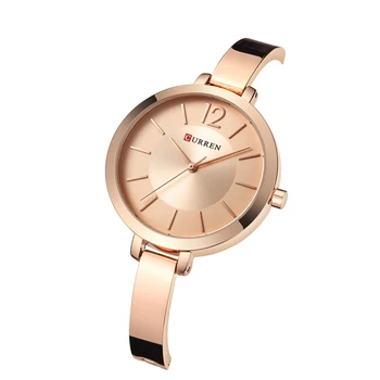 Curren Rose Aukso Apyrankę Žiūrėti Moterų Kvarciniai Laikrodžiai Ponios Viršų Prabangos Prekės ženklo Moterų Riešo Žiūrėti Mergina Laikrodis Relogio Feminino XFCS
