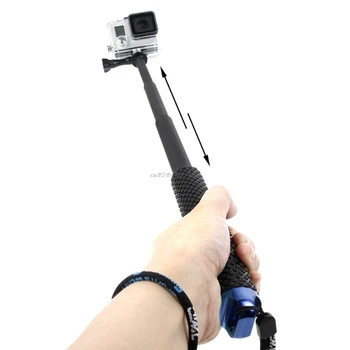 Naujas Išplėstas Polių Mini Selfie Klijuoti Vandeniui Mėlyna Monopodzie Už GoPro Hero 4/3/3+