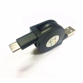 2vnt/daug Ištraukiama USB C Kabelio, Didelės Spartos Male USB A-Type C Įkroviklio Kabelį, skirtą Planšetinį kompiuterį 
