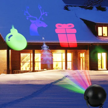 AC100-240V 4 LED Projektorius, Šviesos, Vejos Lempos Darbo Režimas Dinaminio Modelio Atsparumas Vandeniui Kalėdų Helovinas Šventė Namuose Šalis