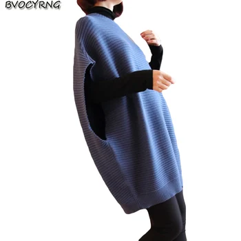 Bjg dydžio Megztinis megztinis naujas moterų vidutinio ilgio laisvas megztinis storas gpgb marškinėliai rudens žiemos džemperis moterims kailis