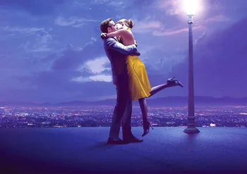 La La Land Filmo Plakatas Kino Akmens Gosling Muzikos ŠILKO PLAKATAS Dekoratyvinis Sienų dažymas 24x36inch