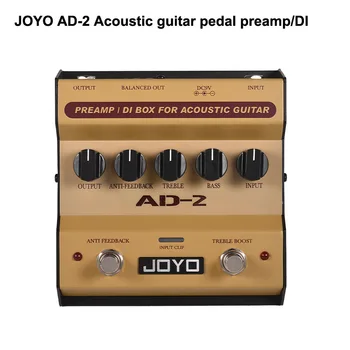 JOYO AD-2 Preamp DI Box Efektu Pedalas už akustinės gitaros su įmontuota dual band EQ, ir 5 kolonėlė melodija Guitarra Pedalas