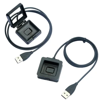 ECos Įkrovimo Dokas FitBit Blaze Žiūrėti Pakeitimo USB Įkroviklis Laikiklio Kabelis