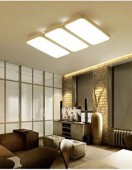 Šiaurės stiliaus kambarį lempos led lubų šviestuvas stačiakampio formos paprastas, modernus miegamojo lempa kūrybinė asmenybė apšvietimas