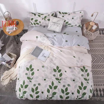 4pcs medvilnės patalynės komplektas super king antklode padengti Mados paklode pilka poliesteris antklode padengti 5size Suaugusiųjų lovos užvalkalai lova padengti