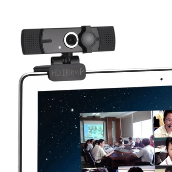 A45 Kompiuterio Kamera Home Office HD USB integruotas Mikrofonas Susitikimas Gyventi Mokymo Webcam Juoda
