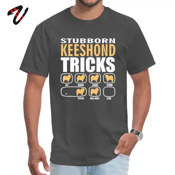Medvilniniai vyriški T-shirt Spausdinti Marškinėlius Gimtadienio Viršūnes & Tees Negabaritinių Java Marškinėliai Hip-Hop Vaikinas Camiseta Keeshond Šunų Triukų Puikus