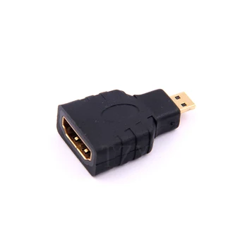 1pcs aukštos Kokybės Micro HDMI į HDMI adapteris vyrų, kad femal adpater HDTV Skaičiuoklė