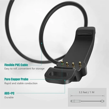 Smart Žiūrėti Įkroviklio Polar Suvienyti Sporto Žiūrėti - USB Įkrovimo Kabelis 3.3 Ft 100cm - Fitneso Smartwatch Priedai