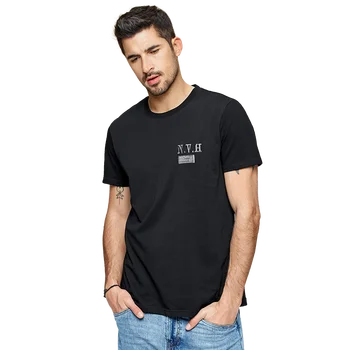 KUEGOU Medvilnės, vyriški T-shirt vasaros tshirts vyrų siuvinėjimo mados trumpas rankovės marškinėliai vyrams viršuje plius dydis BT-21616