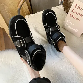 Storas-soled moterų batai sniego batai naujas stilius trumpas 
