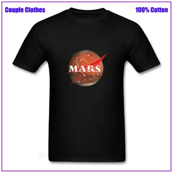 Erdvė-X Lenktynes į Marsą Užimti Mars Dropshipping Vyrų T shirts grafinis Vyrų Viršūnes Tees Techno T-Shirt Hombre Medvilnės Drabužiai