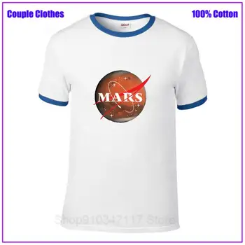 Erdvė-X Lenktynes į Marsą Užimti Mars Dropshipping Vyrų T shirts grafinis Vyrų Viršūnes Tees Techno T-Shirt Hombre Medvilnės Drabužiai