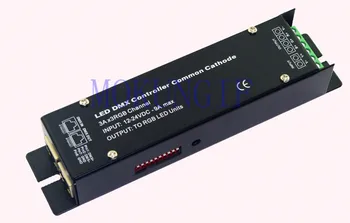 Greitas pristatymas 6pcs 3CH DMX512 led RGB valdiklis Nuolatinės įtampos bendro katodo DMX dekoderis,3A kiekviena spalva WS-CC-DMX-32