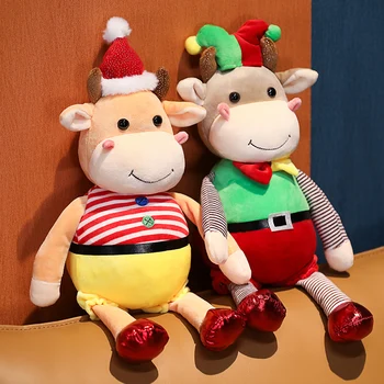 Naujas Atvykimo Kalėdų Galvijų Pliušinis Žaislas, skirtas Kūdikių, Vaikų vaikystės draugas, Minkštas iškamša Galvijų Pliušinis Žaislas Dovanos Vaikams, Gimtadienis