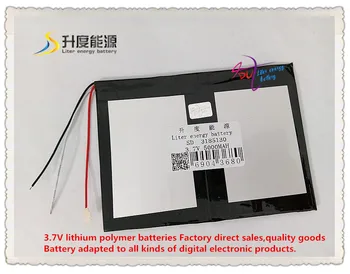 3.7 V 5000mAH 3185130 (polimeras ličio jonų baterija ) Li-ion baterija tablet pc POWER BANK GPS e-knygos garsiakalbis
