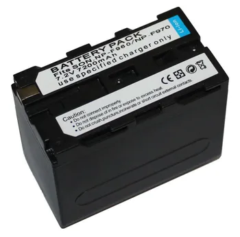 2VNT NP-F970 įkrovimo Baterija (akumuliatorius 7200mAh NP F970 NPF970 Fotoaparato baterijas SONY MC1500C 190P 198P F950 MC1000C TR516 TR555