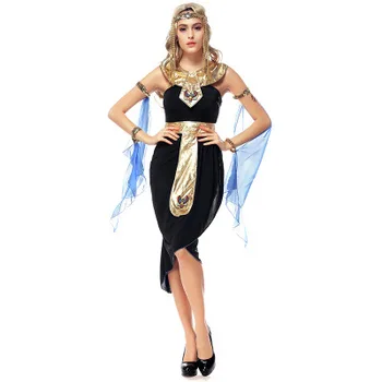 Seksualus Egipto Kleopatra Deivė Kostiumas Helovyno Karnavalas Šalies Egipto Karalienė Cosplay Išgalvotas Suknelė