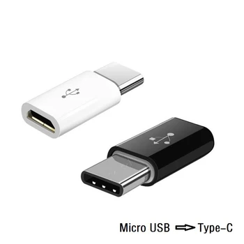 Micro USB Female Į C Tipo Male Adapter Xiaomi Mi 8 Redmi 7 Pastaba Huawei P20 Lite Oneplus 6 