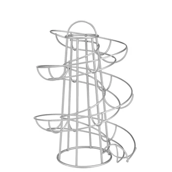 Kiaušinių Laikiklis Stovėti Modernus Spirale Balionėlis stalčiuko Sutaupyti Vietos Virtuvėje 18×18×26/30.5 CM Virtuvė Saugojimo Organizacija TB
