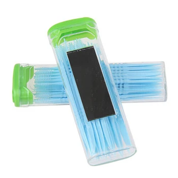 Plastikiniai dantų krapštuką Šepetys Plaukų 30pcs į Mondadientes Veidrodžio Langelis korėjos Nešiojamų Eco-friendly Jokio Kvapo