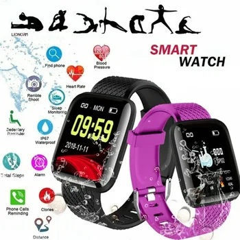Nauja 116 PLUS Spalvotas Ekranas, Smart Watch Širdies ritmas, Kraujo Spaudimas Vandeniui Fitneso Tracking Žiūrėti Vandeniui Smartwatch 