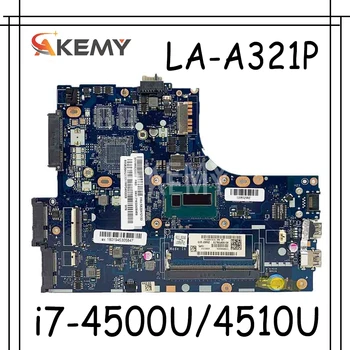 ZIUS6 / S7 LA-A321P plokštė Lenovo S410 S40-70 M40-70 nešiojamojo kompiuterio motininė plokštė PROCESORIUS i7 4500U/4510U DDR3 bandymo darbai
