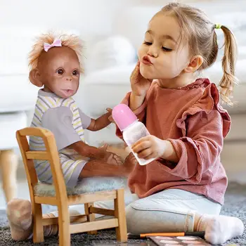 Beždžionių Jaunikliai Žaislas Rankų Darbo Išsamius Dažų Reborn Baby Doll Beždžionė Naujagimio Žaislas Rankų Darbo Išsamius Dažų Reborn Baby Doll