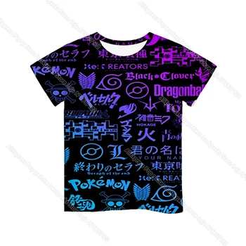 3D Atspausdintas VIENAS GABALAS T-shirt Vaikų Berniukų, Mergaičių Bamblys Mados Naujo Stiliaus Marškinėliai Juokinga Laisvalaikio Trumpas Rankovės