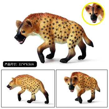 Modeliavimo Afrikos Laukinių Šunų Gyvūnų Skaičius Kolekcines, Žaislai Šuo Gyvūnų Figūrėlių, Plastikiniai Žaislai Vaikams