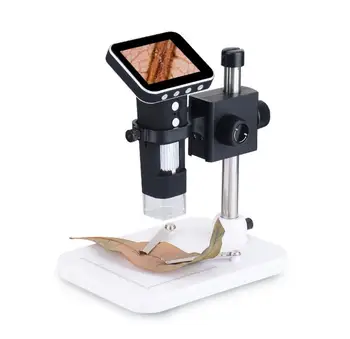 500X LED Didinamojo Stiklo Kišenėje USB Skaitmeninis Mikroskopas su 3.5 colių Ekranas Liftable laikiklis Stovėti Mobiliųjų Telefonų Remontas